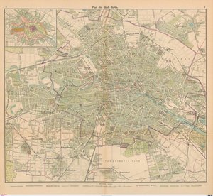 Plan de la ville de Berlin - Carl Diercke