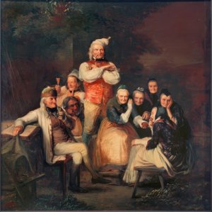 Paysans hessois en costume du dimanche - Carl Engel von Rabenau