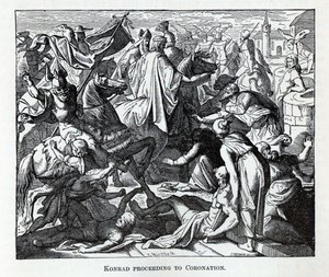 Conrad procédant au couronnement, 1882