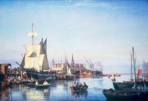 Port de Helsingør avec le château de Kronborg