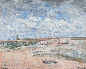 Paysage avec nuages dérivants - Carl Fredrik Hill