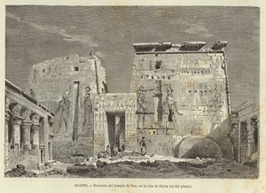 Égypte - Colonnade du temple d