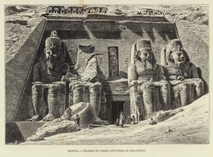 Égypte - Façade du temple souterrain d