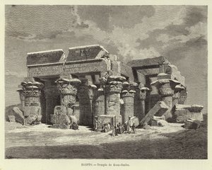 Égypte - Temple de Kom Ombo - Carl Friedrich Heinrich Werner