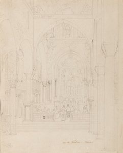 Sicile : Cappella Palatina, Palerme, vers 1850 - Carl Friedrich Heinrich Werner