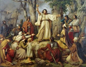 Le sermon hussite - Carl Friedrich Lessing