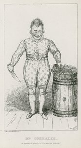 M. Joseph Grimaldi en clown dans Harlequin et Friar Bacon
