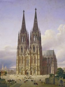 Vue idéale de la cathédrale de Cologne, 1834-1836