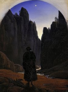 Pèlerins dans la vallée rocheuse. Vers 1820 - Carl Gustav Carus
