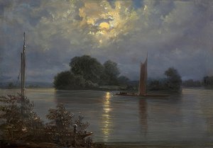 Pleine lune à Pillnitz