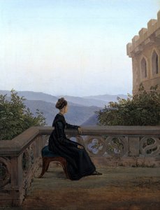Femme sur le balcon, 1824