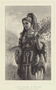 Une jeune druidesse - Carl Haag