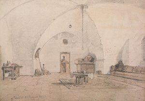 Un intérieur à Tibériade, 1859 - Carl Haag
