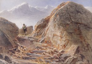 Au pied du Watzmann, Hautes-Bavaroises, 1857 - Carl Haag
