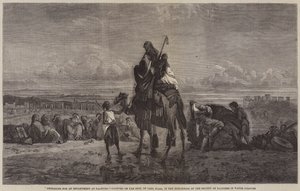 Préparation pour un campement à Palmyre - Carl Haag