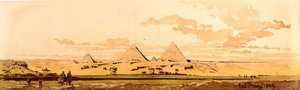 Les Pyramides de Gizeh, 1859 - Carl Haag