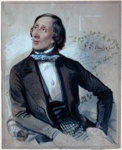 Portrait de Hans Christian Andersen - Carl Hartmann