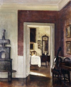 Un intérieur avec un violoncelle - Carl Holsoe