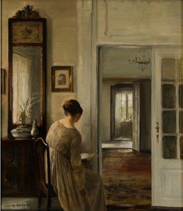 Lecture. La femme du peintre