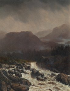 Paysage pluvieux - Carl Höflmayr