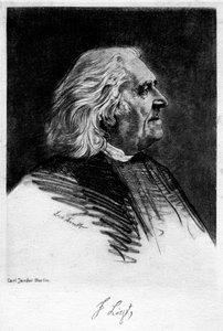 Franz Liszt 1811-1886, compositeur et pianiste hongrois, 20e siècle