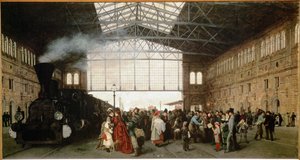 La nouvelle gare du Nord-Ouest à Vienne. Pétrole ... - Carl Karger
