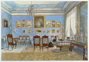 Le salon de Madame Hanska (1801-82) à Saint-Pétersbourg - Carl Kollmann