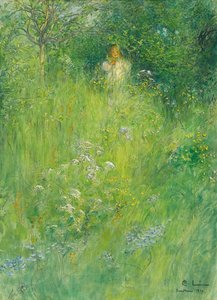 Une fée ou Kersti dans le pré - Carl Larsson