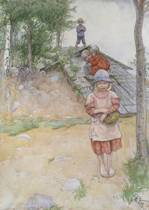 Près de la cave, 1917 - Carl Larsson