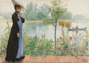 Karin au bord du rivage