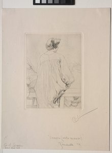 Lisbeth, vue de dos - Carl Larsson