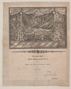 Frédéric VI sur son lit de parade - Carl Leonard Sandberg