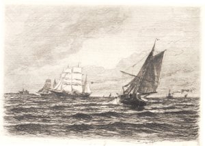 Brise fraîche dans le détroit - Carl Locher