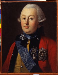 Portrait du politique et militaire Grigory Orlov (1734-1783) favori de l