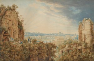 Vue de Rome depuis le Palatin, 1813-1817 - Carl Ludwig Frommel