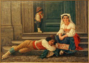 C.L.Jessen, Famille de bergers italiens - Carl Ludwig Jessen