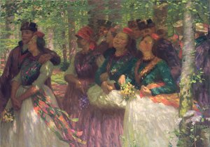 Promenade en forêt - Carl Ludwig Noah Bantzer