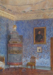 Intérieur bleu