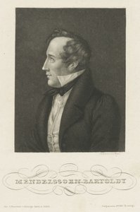 Portrait de Felix Mendelssohn Bartholdy - Carl Mayer