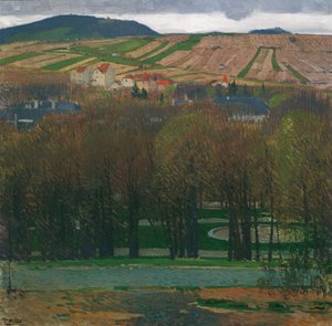 Vue de Heiligenstadt sur le Nußberg - Carl Moll