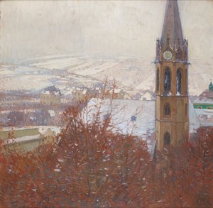 Heiligenstadt sous la neige - Carl Moll