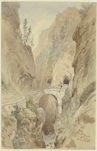 Vue de la Via Mala sur la route du Splügen - Carl Morgenstern