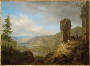 C.Morgenstern, Vue depuis les ruines du château de Bockenheim