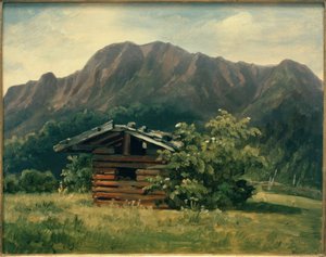 C.Morgenstern, Grange à foin dans un pré près de Schlehdorf - Carl Morgenstern