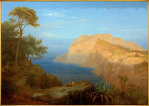 Capri au lever du soleil - Carl Morgenstern