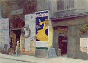 Une rue à Vienne - Carl Muller