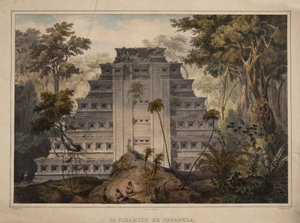 La pyramide de Papantla - Carl Nebel
