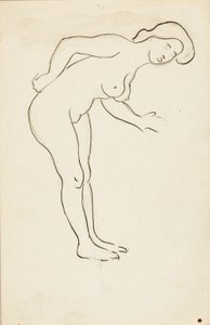 Femme nue penchée