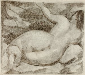 Nu féminin couché - Carl Newman