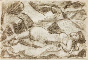 Nu féminin couché - Carl Newman